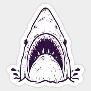 Shark head Design T-shirt STICKERS CASES MUGS WALL ART NOTEBOOKS PILLOWS TOTES TAPESTRIES PINS MAGNETS MASKS Sticker